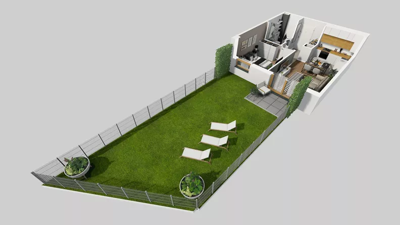 2 pokoje, mieszkanie 37,74 m², parter, oferta nr A/20, Osiedle Park Świetlików, Wrocław, Maślice, Aleja Śliwowa 21