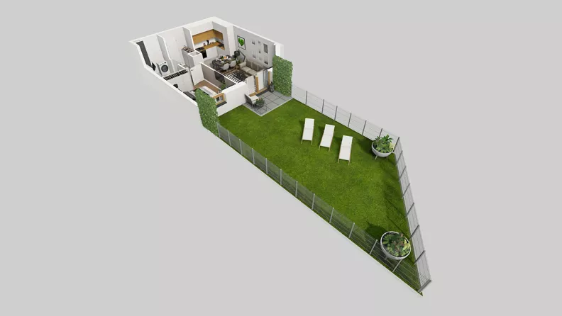 2 pokoje, mieszkanie 37,74 m², parter, oferta nr A/20, Osiedle Park Świetlików, Wrocław, Maślice, Aleja Śliwowa 21