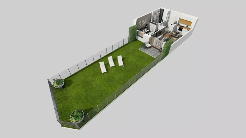 2 pokoje, mieszkanie 36,13 m², parter, oferta nr A/21, Osiedle Park Świetlików, Wrocław, Maślice, Aleja Śliwowa 21