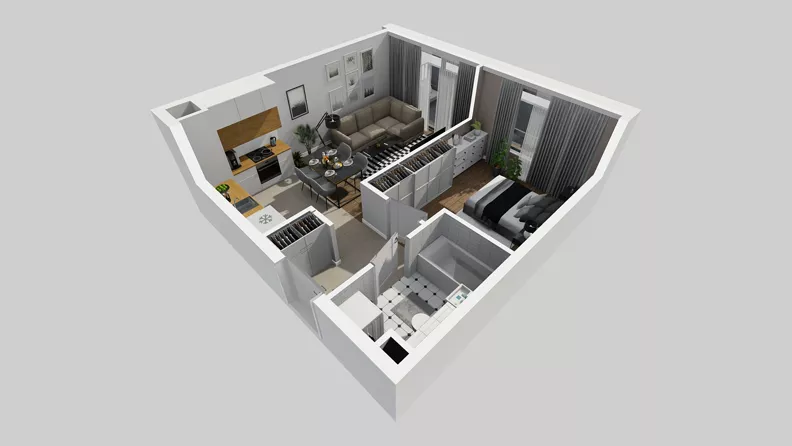 2 pokoje, mieszkanie 40,08 m², parter, oferta nr A/32, Osiedle Park Świetlików, Wrocław, Maślice, Aleja Śliwowa 21