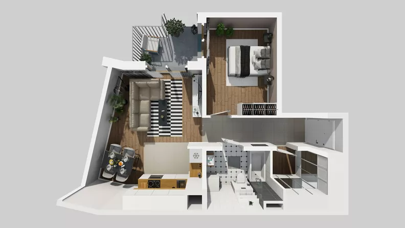 2 pokoje, mieszkanie 50,14 m², piętro 1, oferta nr A/40, Osiedle Park Świetlików, Wrocław, Maślice, Aleja Śliwowa 21