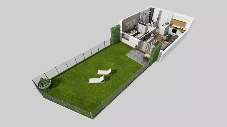 2 pokoje, mieszkanie 36,57 m², parter, oferta nr A/48, Osiedle Park Świetlików, Wrocław, Maślice, Aleja Śliwowa 21