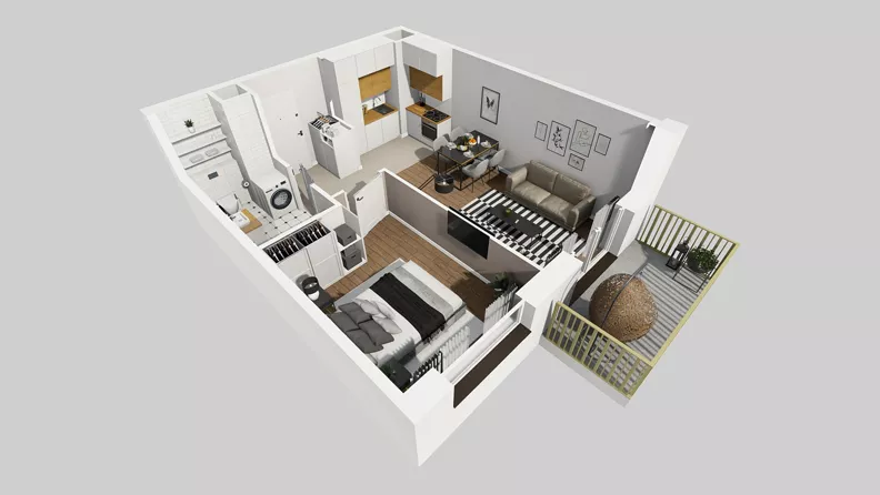 2 pokoje, mieszkanie 40,06 m², piętro 7, oferta nr C/53, Przystanek Prądnik 2, Kraków, Prądnik Biały, Górka Narodowa, ul. Meiera
