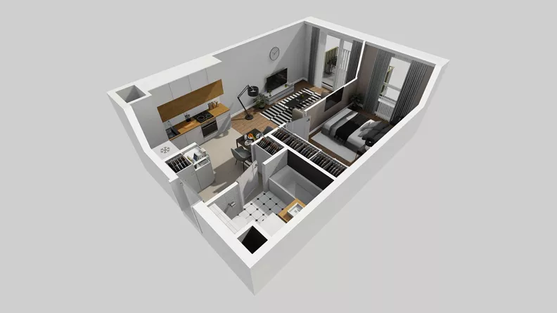 2 pokoje, mieszkanie 38,25 m², piętro 2, oferta nr C/67, Przystanek Prądnik 2, Kraków, Prądnik Biały, Górka Narodowa, ul. Meiera