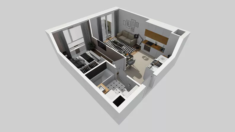 2 pokoje, mieszkanie 35,60 m², piętro 4, oferta nr C/83, Przystanek Prądnik 2, Kraków, Prądnik Biały, Górka Narodowa, ul. Meiera