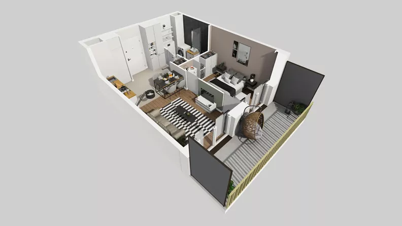 2 pokoje, mieszkanie 36,82 m², piętro 4, oferta nr C/118, Przystanek Prądnik 2, Kraków, Prądnik Biały, Górka Narodowa, ul. Meiera