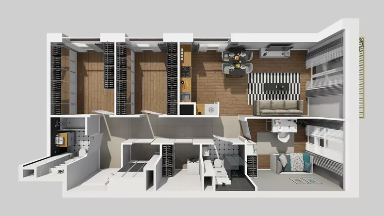 2 pokoje, mieszkanie 76,98 m², piętro 1, oferta nr C/131, Przystanek Prądnik 2, Kraków, Prądnik Biały, Górka Narodowa, ul. Meiera