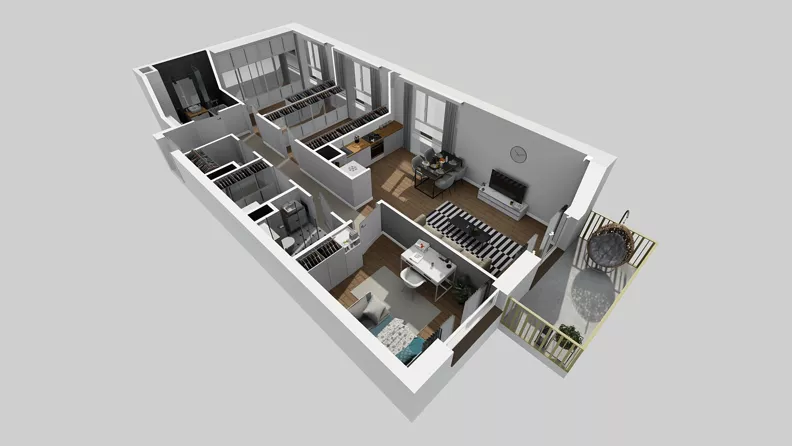 2 pokoje, mieszkanie 76,98 m², piętro 2, oferta nr C/137, Przystanek Prądnik 2, Kraków, Prądnik Biały, Górka Narodowa, ul. Meiera