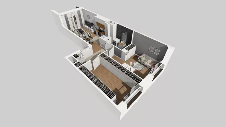 2 pokoje, mieszkanie 56,98 m², piętro 3, oferta nr C/142, Przystanek Prądnik 2, Kraków, Prądnik Biały, Górka Narodowa, ul. Meiera