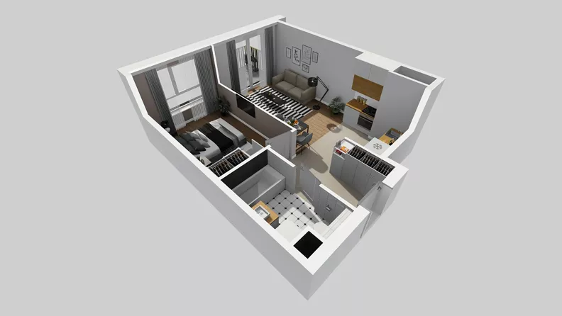 2 pokoje, mieszkanie 40,35 m², piętro 7, oferta nr C/211, Przystanek Prądnik 2, Kraków, Prądnik Biały, Górka Narodowa, ul. Meiera
