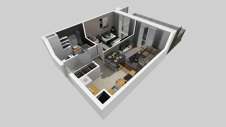 2 pokoje, mieszkanie 37,25 m², parter, oferta nr A/20, Międzyleska 4, Wrocław, Tarnogaj, Krzyki, ul. Międzyleska