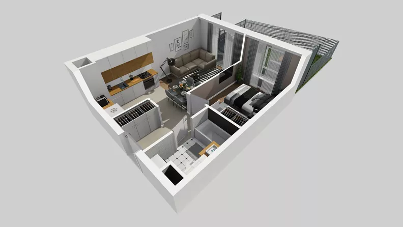 2 pokoje, mieszkanie 37,35 m², parter, oferta nr A/62, Międzyleska 4, Wrocław, Tarnogaj, Krzyki, ul. Międzyleska