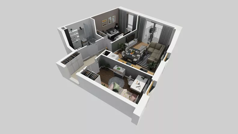 3 pokoje, mieszkanie 48,27 m², piętro 2, oferta nr A/18, Osiedle Park Świetlików, Wrocław, Maślice, Aleja Śliwowa 21
