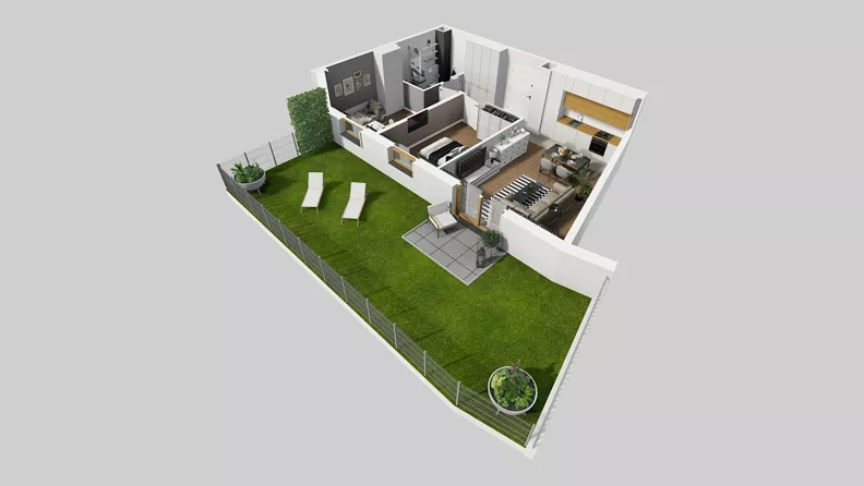 3 pokoje, mieszkanie 56,67 m², parter, oferta nr A/33, Osiedle Park Świetlików, Wrocław, Maślice, Aleja Śliwowa 21