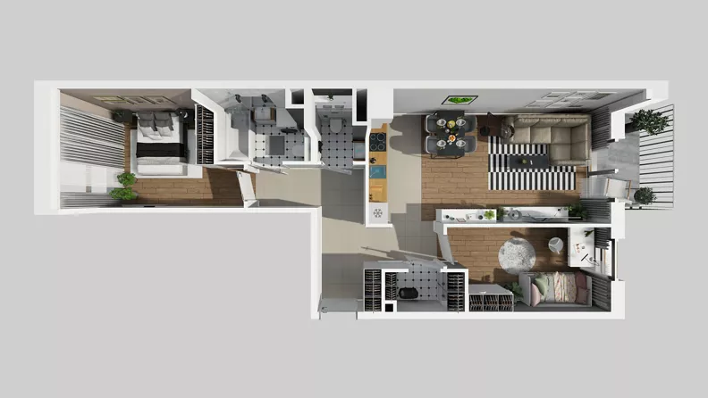 3 pokoje, mieszkanie 65,02 m², piętro 1, oferta nr A/39, Osiedle Park Świetlików, Wrocław, Maślice, Aleja Śliwowa 21