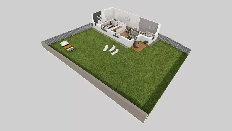 3 pokoje, mieszkanie 57,39 m², parter, oferta nr Y/2, Wille Biskupin 2.2, Wrocław, Biskupin-Sępolno-Dąbie-Bartoszowice, Śródmieście, ul. Karola Olszewskiego