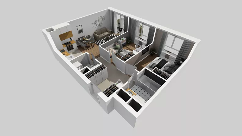 3 pokoje, mieszkanie 58,94 m², piętro 4, oferta nr C/29, Przystanek Prądnik 2, Kraków, Prądnik Biały, Górka Narodowa, ul. Meiera