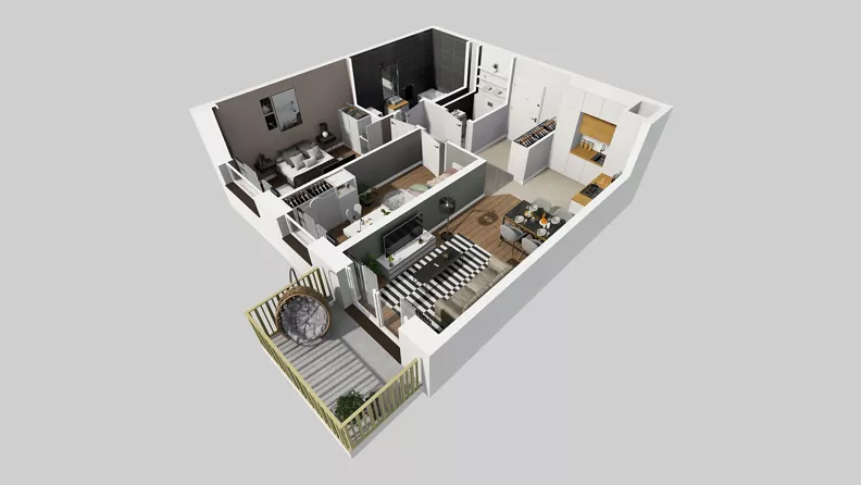 3 pokoje, mieszkanie 55,00 m², piętro 2, oferta nr C/68, Przystanek Prądnik 2, Kraków, Prądnik Biały, Górka Narodowa, ul. Meiera
