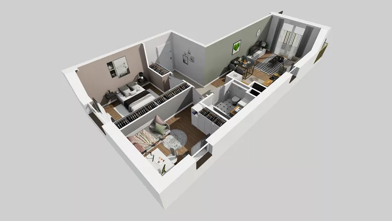 3 pokoje, mieszkanie 55,84 m², piętro 3, oferta nr C/116, Przystanek Prądnik 2, Kraków, Prądnik Biały, Górka Narodowa, ul. Meiera