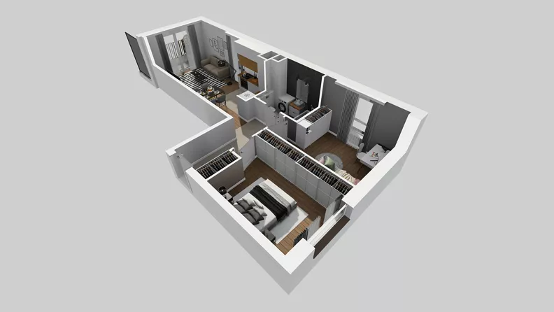 3 pokoje, mieszkanie 55,84 m², piętro 4, oferta nr C/120, Przystanek Prądnik 2, Kraków, Prądnik Biały, Górka Narodowa, ul. Meiera