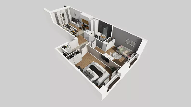 3 pokoje, mieszkanie 56,99 m², piętro 4, oferta nr C/148, Przystanek Prądnik 2, Kraków, Prądnik Biały, Górka Narodowa, ul. Meiera