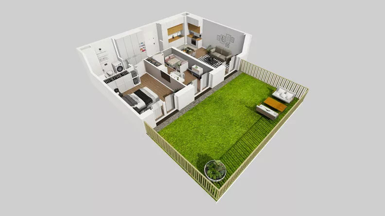 3 pokoje, mieszkanie 59,55 m², piętro 1, oferta nr C/177, Przystanek Prądnik 2, Kraków, Prądnik Biały, Górka Narodowa, ul. Meiera