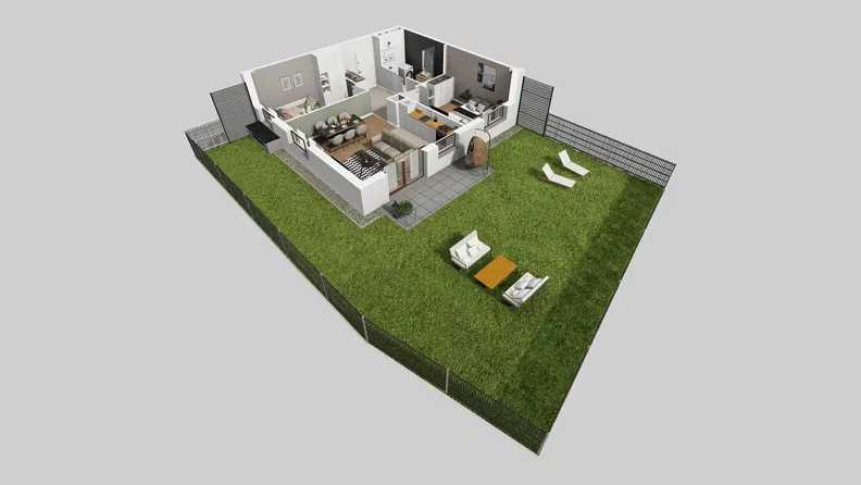 3 pokoje, mieszkanie 59,45 m², parter, oferta nr A/65, Międzyleska 4, Wrocław, Tarnogaj, Krzyki, ul. Międzyleska