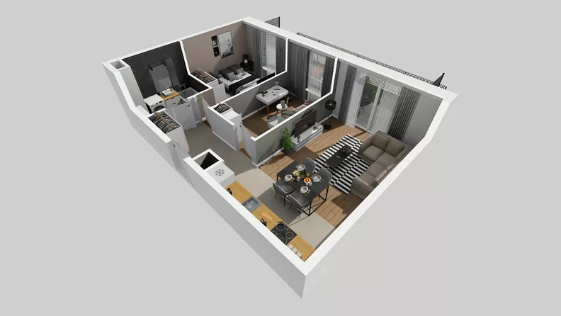3 pokoje, mieszkanie 51,53 m², parter, oferta nr A/113, Międzyleska 4, Wrocław, Tarnogaj, Krzyki, ul. Międzyleska