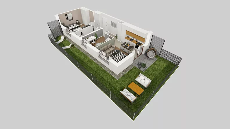 3 pokoje, mieszkanie 51,40 m², parter, oferta nr A/115, Międzyleska 4, Wrocław, Tarnogaj, Krzyki, ul. Międzyleska