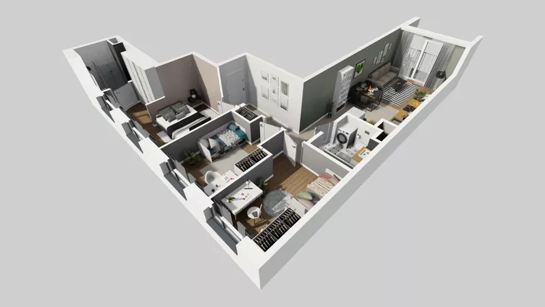 4 pokoje, mieszkanie 72,80 m², piętro 2, oferta nr A/49, Mokotów Sportowy 3, Warszawa, Mokotów, Augustówka, ul. Antoniewska