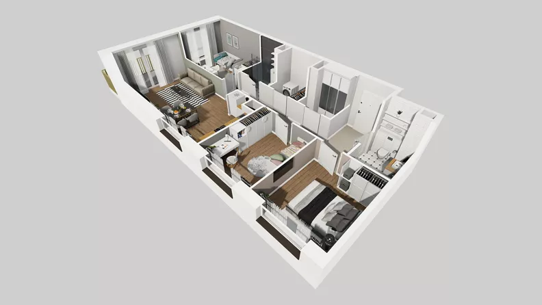 4 pokoje, mieszkanie 76,98 m², piętro 6, oferta nr C/161, Przystanek Prądnik 2, Kraków, Prądnik Biały, Górka Narodowa, ul. Meiera