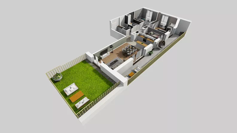 4 pokoje, mieszkanie 90,01 m², piętro 1, oferta nr C/176, Przystanek Prądnik 2, Kraków, Prądnik Biały, Górka Narodowa, ul. Meiera