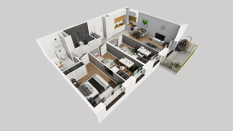 4 pokoje, mieszkanie 73,87 m², piętro 7, oferta nr C/210, Przystanek Prądnik 2, Kraków, Prądnik Biały, Górka Narodowa, ul. Meiera