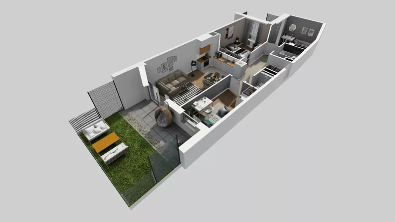 4 pokoje, mieszkanie 70,46 m², parter, oferta nr A/67, Międzyleska 4, Wrocław, Tarnogaj, Krzyki, ul. Międzyleska