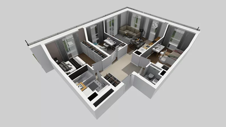 4 pokoje, mieszkanie 66,40 m², parter, oferta nr A/114, Międzyleska 4, Wrocław, Tarnogaj, Krzyki, ul. Międzyleska