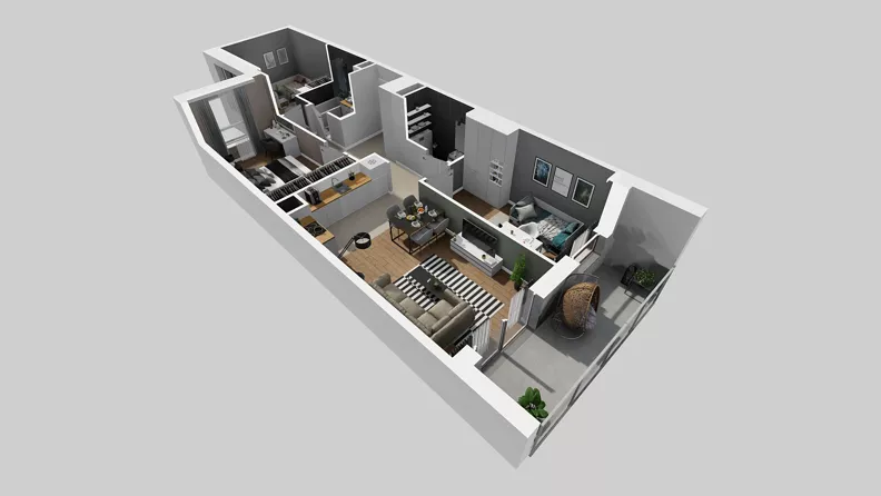 4 pokoje, mieszkanie 70,47 m², piętro 1, oferta nr A/76, Międzyleska 4, Wrocław, Tarnogaj, Krzyki, ul. Międzyleska