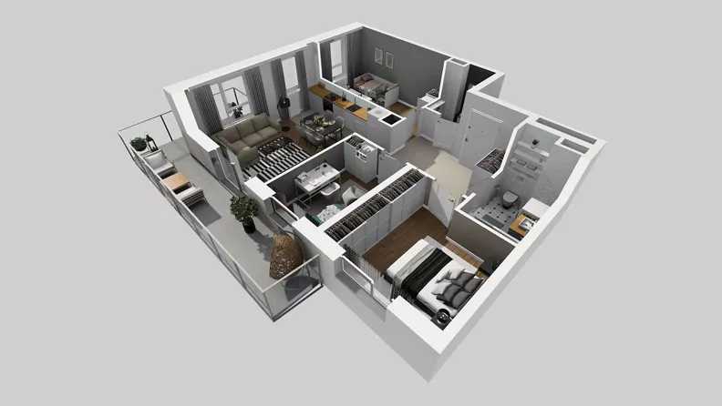 4 pokoje, mieszkanie 66,40 m², piętro 2, oferta nr A/122, Międzyleska 4, Wrocław, Tarnogaj, Krzyki, ul. Międzyleska