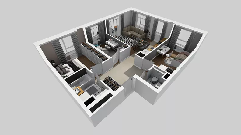 4 pokoje, mieszkanie 66,40 m², piętro 4, oferta nr A/130, Międzyleska 4, Wrocław, Tarnogaj, Krzyki, ul. Międzyleska