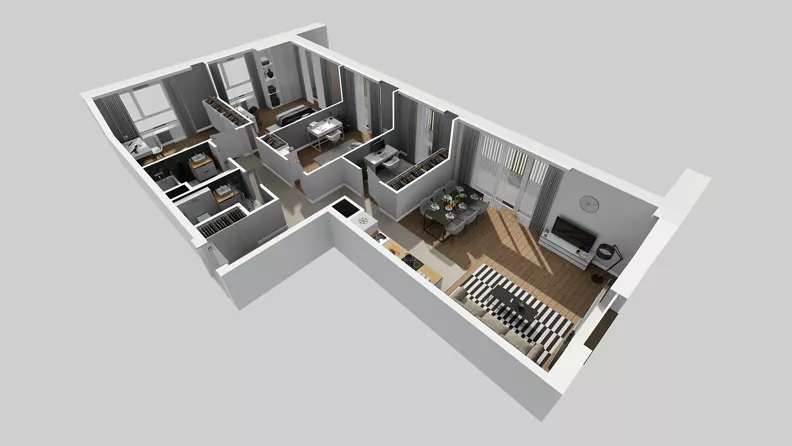5 pokoi, mieszkanie 95,90 m², piętro 4, oferta nr C/28, Przystanek Prądnik 2, Kraków, Prądnik Biały, Górka Narodowa, ul. Meiera