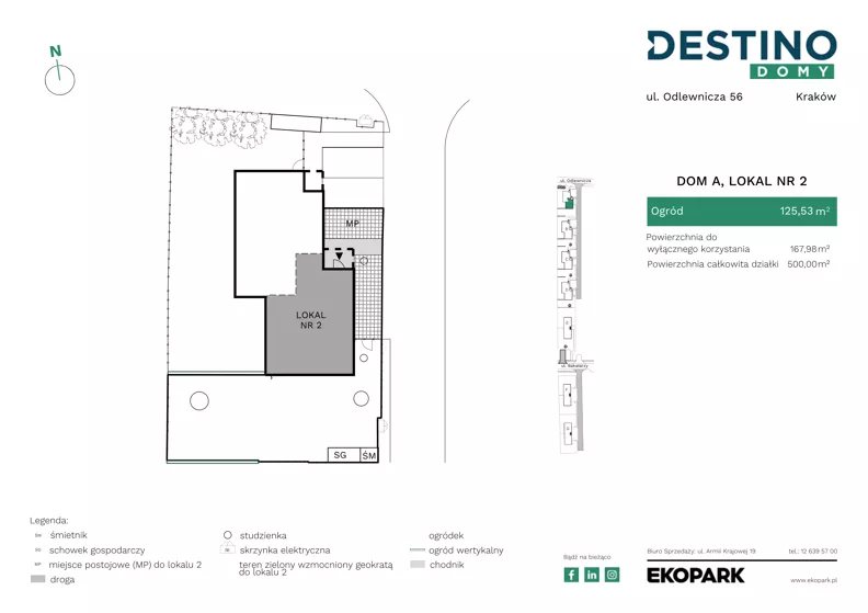 5 pokoi, mieszkanie 138,90 m², parter, oferta nr A2, Destino Domy, Kraków, Bronowice, Bronowice Małe, ul. Odlewnicza/Bakałarzy