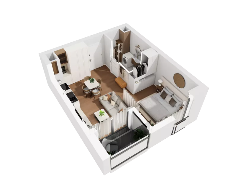 1 pokój, mieszkanie 33,06 m², piętro 5, oferta nr 5.2, Diasfera III, Łódź, Śródmieście, al. Piłsudskiego 37