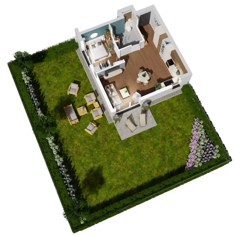 2 pokoje, mieszkanie 49,07 m², parter, oferta nr J.M17, No to Naramowice, Poznań, Naramowice, Naramowice, ul. Maków Polnych