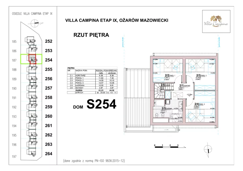 Dom 106,50 m², oferta nr S254, Villa Campina - Magnolia, Ożarów Mazowiecki, ul. Sochaczewska 258