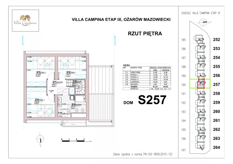 Dom 106,50 m², oferta nr S257, Villa Campina - Magnolia, Ożarów Mazowiecki, ul. Sochaczewska 258