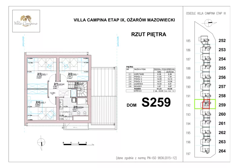 Dom 106,50 m², oferta nr S259, Villa Campina - Magnolia, Ożarów Mazowiecki, ul. Sochaczewska 258