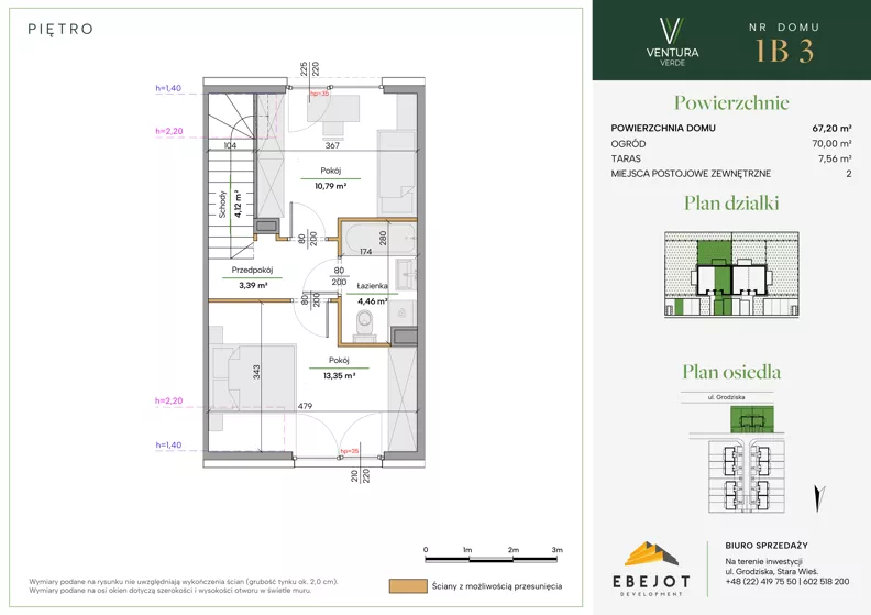Dom 63,08 m², oferta nr 1B3, Ventura Verde II, Stara Wieś, ul. Grodziska