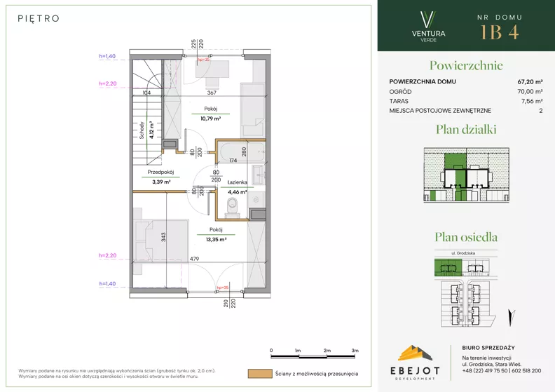 Dom 63,08 m², oferta nr 1B4, Ventura Verde II, Stara Wieś, ul. Grodziska