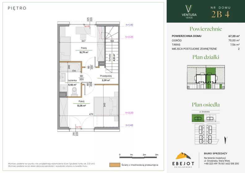 Dom 63,08 m², oferta nr 2B-4, Ventura Verde II, Stara Wieś, ul. Grodziska