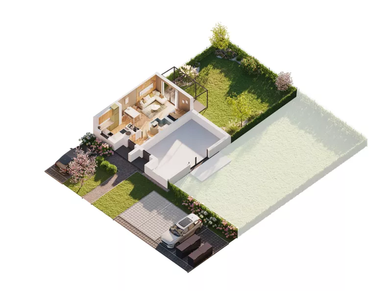 Dom 63,08 m², oferta nr 2B-4, Ventura Verde II, Stara Wieś, ul. Grodziska