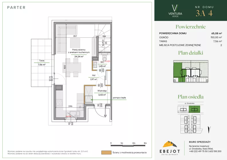 Dom 60,96 m², oferta nr 3A-4, Ventura Verde II, Stara Wieś, ul. Grodziska